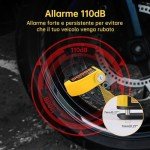 ZELENY 110dB Heavy Duty Motorcycle Disc Lock