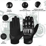 Alpha Cycle Gear Moto Sports Gloves - Black Medium