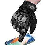 Alpha Cycle Gear Moto Sports Gloves - Black Medium