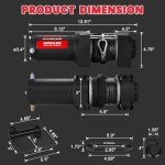 3500 lb Heavy Duty ATV Electric Winch with Remote