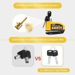 ZELENY 110dB Heavy Duty Motorcycle Disc Lock