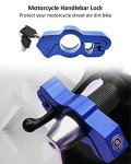 Blue Adjustable Anti-Theft Lock for ATV