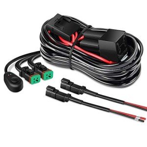 NILIGHT 12V LED Light Bar Wiring Harness Kit