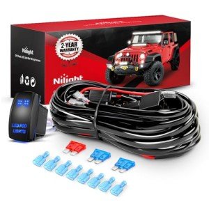 Nilight 16AWG LED POD Lights Wiring Kit