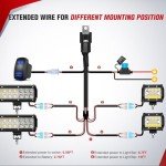Nilight 16AWG LED POD Lights Wiring Kit