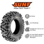 SunF 25x11-10 All Terrain ATV Tires - Pair