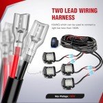 Nilight 16AWG LED POD Lights Wiring Kit