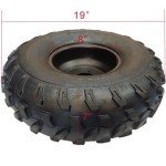 X-PRO 19x7-8 Left Front ATV Tire Assembly