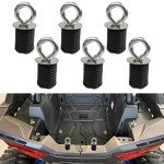 Rubber Tie Down Anchors for Polaris RZR, Set of 6