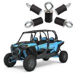 Rubber Tie Down Anchors for Polaris RZR, Set of 6