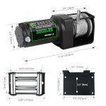 3000lb Electric ATV Winch with Remote Control