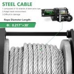 3000lb Electric ATV Winch with Remote Control