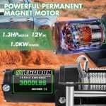 3000lb Electric ATV Winch with Remote Control