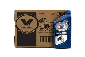 Valvoline 10W-40 4-Stroke Motorcycle Oil, 1 QT - 6 Pack