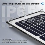 POWOX 10W Waterproof Solar Battery Trickle Charger