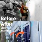 POWOX 10W Waterproof Solar Battery Trickle Charger