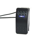 Waterproof Rocker Switch with Blue LED Light
