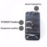 Waterproof Rocker Switch with Blue LED Light