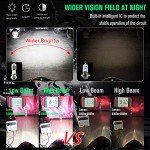 AC/DC 9-48V P15D LED Bulb,1800LM Super Bright H6M ATV LED Headlight Bulbs,4xCOB Chips Hi/Lo Beam Replement for Motorcycle,Yamaha,ATVS YFM350 450 400 660 700 Raptor.2-Pack., Silver