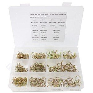 270 Pcs Fuel Line Hose Clamp Kit for ATV