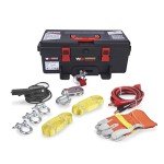 Warrior 12V Electric Winch 4,000lbs with Synthetic Rope