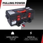 Warrior 12V Electric Winch 4,000lbs with Synthetic Rope