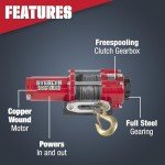 Stealth 3500lb Electric ATV/UTV Winch with Remotes