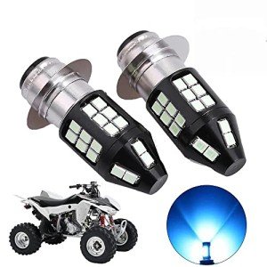 Saihisday 8000K Ice Blue light Bulbs Replacement for ATV Honda TRX Kawasaki Bayou Suzuki LT300 Yamaha Grizzly and More (Pack of 2)
