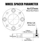4-Piece 2-Inch Wheel Spacers for ATVs
