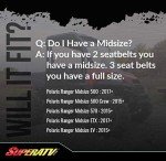 Polaris Midsize 500/570 Polycarbonate Flip Windshield