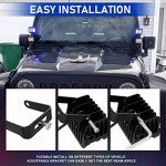 SLARY 2PCS 4-Inch Dual Color LED Work Lights