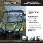 Yamaha Viking Full Folding Windshield – Scratch Resistant