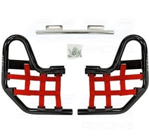 Honda TRX 250EX Nerf Bars with Red Net