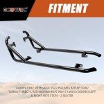 ECOTRIC Black Nerf Bars for Polaris RZR 2-Seater