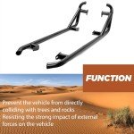 ECOTRIC Black Nerf Bars for Polaris RZR 2-Seater