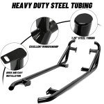 ECOTRIC Black Nerf Bars for Polaris RZR 2-Seater