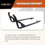ECOTRIC Black Nerf Bars for Polaris RZR 2-Seater