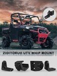 Heavy-Duty UTV Whip Light Mounts for Polaris