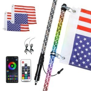 LED Whip Lights with Remote Control for ATV/UTV