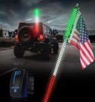 Xprite 4FT LED Whip Lights with Flag
