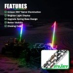 LED Whip Lights with Remote Control for ATV/UTV