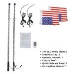 LED Whip Lights with Remote Control for ATV/UTV