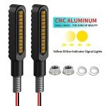 BlyilyB Waterproof Amber Turn Signal Blinkers - 2 Pack