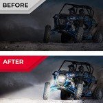 KEMIMOTO UTV Front Grill LED Light Bar