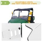 ECOTRIC Scratch-Resistant Windshield for John Deere Gator
