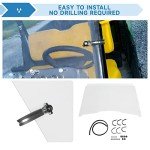 ECOTRIC Scratch-Resistant Windshield for John Deere Gator