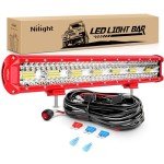 Nilight 20" LED Light Bar with Wiring Kit