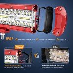 Nilight 20" LED Light Bar with Wiring Kit