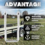 VONLX U-Bolt Replacement Tire Holder for Trailers
