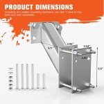 Heavy-Duty Spare Tire Bracket - 120 lbs Capacity